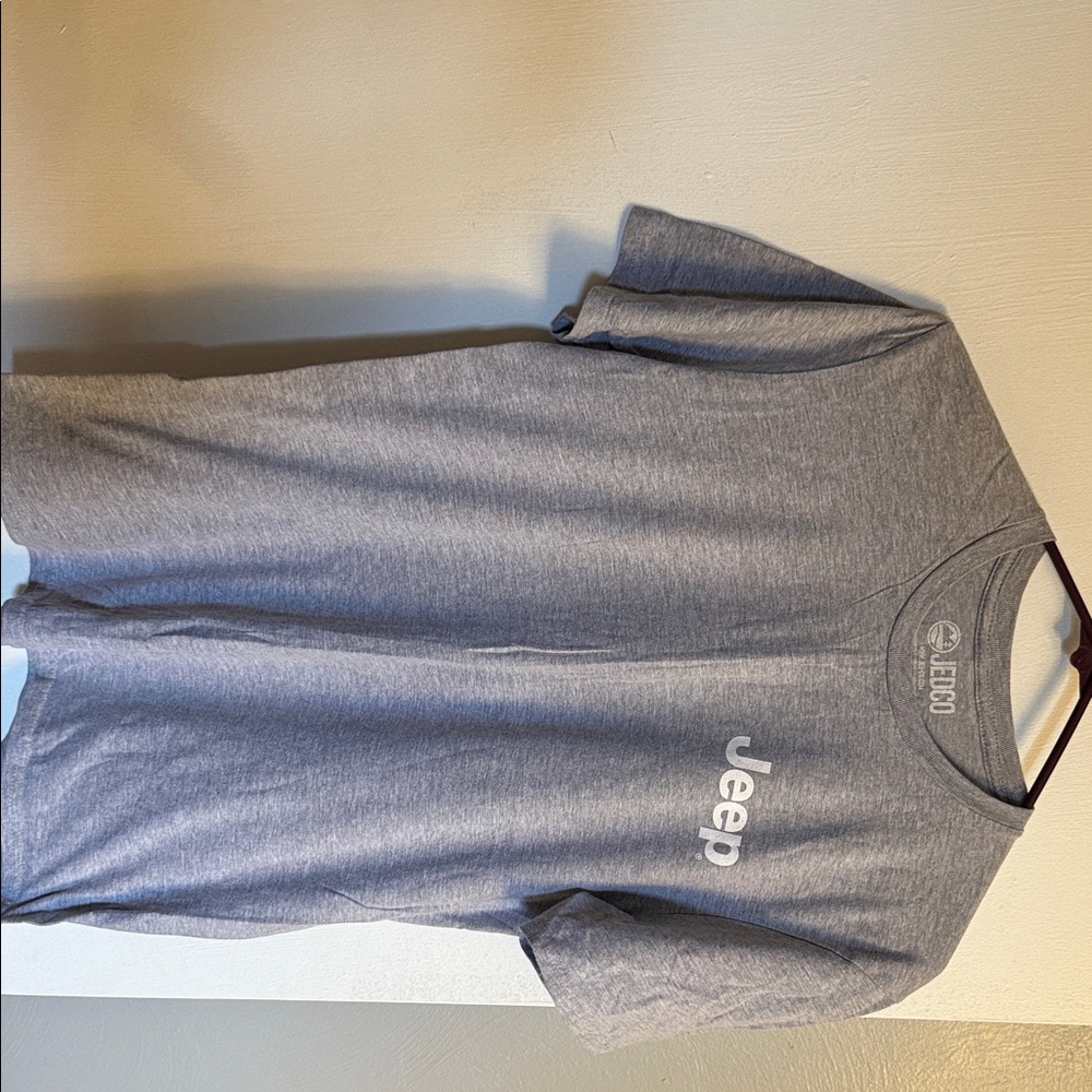 Jeep Heather Gray Short Sleeve Logo Tee